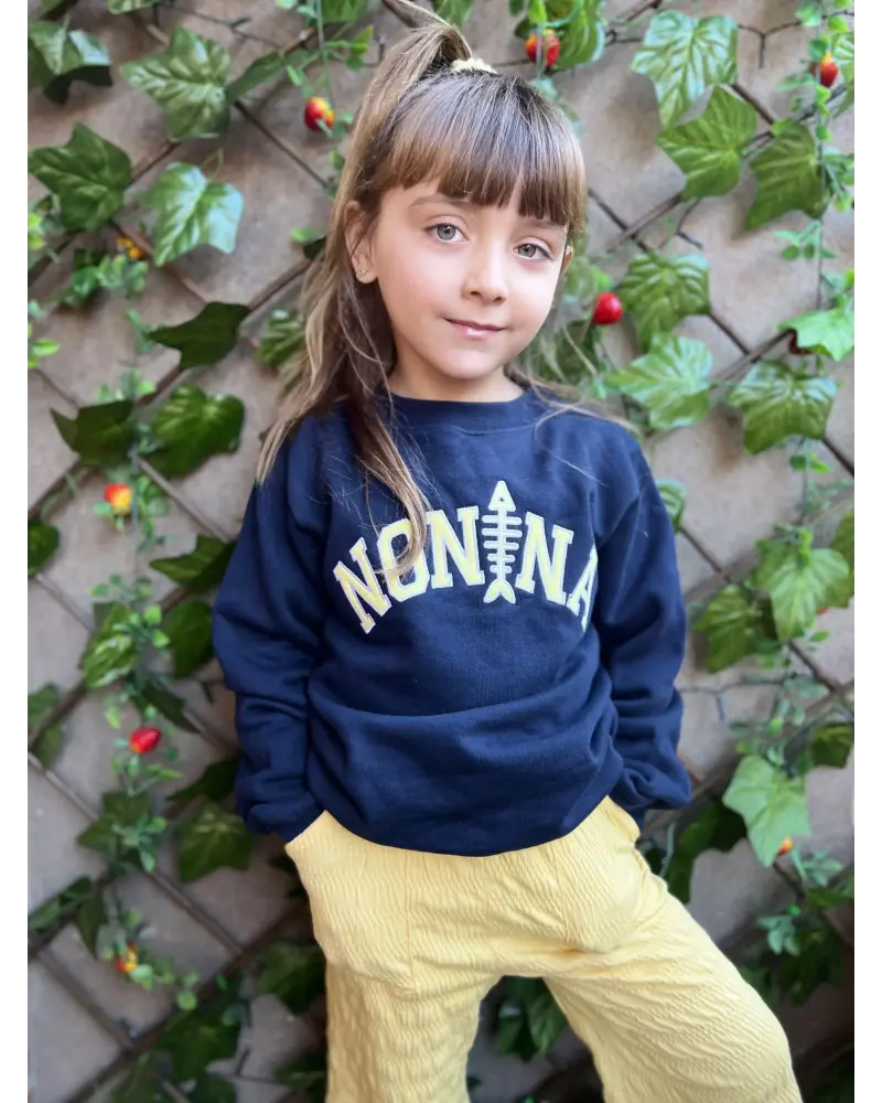 Sudadera Infantil College Oro/Marino