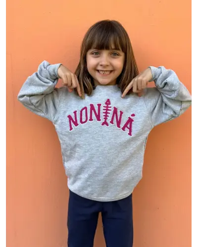 Sudadera Infantil College Rosa