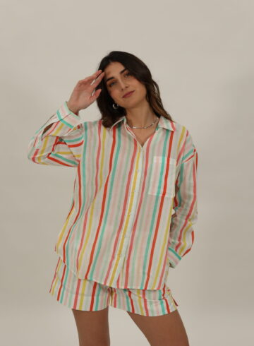 Camisa Lola Rayas Multicolor