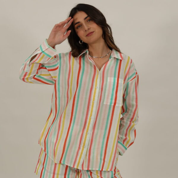 Camisa Lola Rayas Multicolor